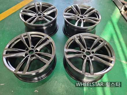 [[부산 휠도색][부산 휠복원]]BMW G32 6GT 647M 19인치 순정휠 고스트실버시공 휠복원 휠수리 휠도색비용_wheelstar / 부산 사상 학장동