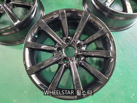 BMW F10 18인치 순정휠 블랙 하이그로시 시공 [부산휠복원 부산휠수리 부산휠도색비용]_wheelstar / 부산 사상 학장동