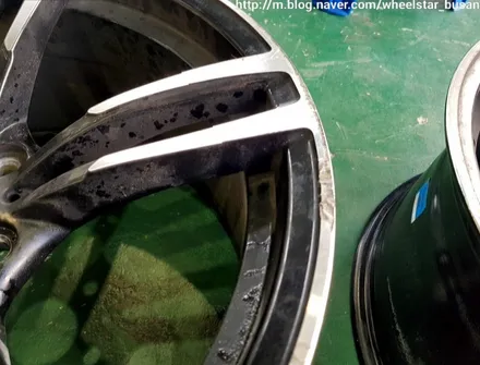 [부산 휠수리][부산 휠복원]BMW 520d F10 19인치 다이아몬드컷팅 휠복원 휠수리 휠도색비용 _wheelstar / 부산 사상 학장동