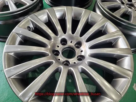 [[부산 휠수리][부산 휠도색]]BMW 740d 19인치 고스트실버시공 휠복원 휠수리휠도색비용 _wheelstar / 부산 사상 학장동