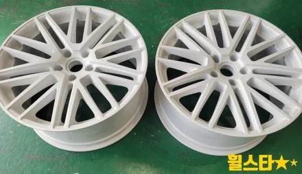 부산 휠수리 추천 | 포르쉐 카이엔 순정 22인치 블랙에디션 시공 / 부산 사상 학장동