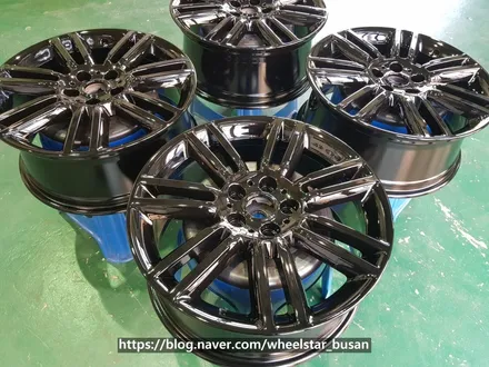 [[부산 휠도색][부산 휠수리]]BMW 미니 컨츄리맨  18인치 순정휠 블랙유광시공 휠복원 휠수 리휠도색비용 _wheelstar / 부산 사상 학장동