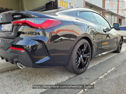 [[부산 휠도색][부산 휠수리]]BMW 420i 18인치 블랙유광시공 휠복원 휠수리 휠도색비용_wheelstar / 부산 사상 학장동