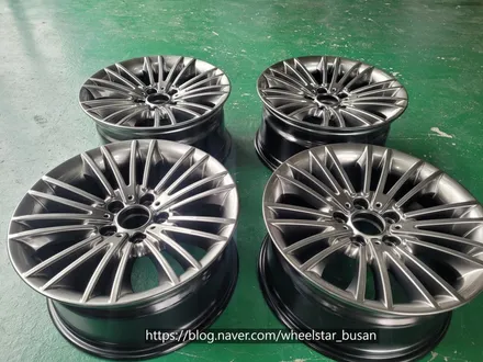 [[부산 휠도색][부산 휠수리]]BMW 520d F10 17인치 고스트실버시공 부산휠복원 부산휠수리 부산휠도색비용_wheelstar / 부산 사상 학장동