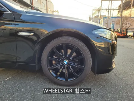BMW F10 18인치 순정휠 블랙 하이그로시 시공 [부산휠복원 부산휠수리 부산휠도색비용]_wheelstar / 부산 사상 학장동
