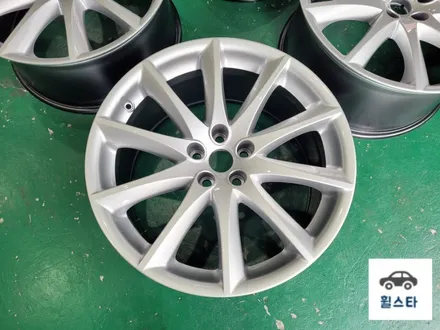 재규어 XJL 순정휠 19인치 펄실버시공 [부산휠수리 부산휠복원 부산휠도색비용]_wheelstar / 부산 사상 학장동