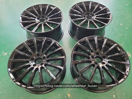 [부산 휠도색][부산 휠복원][부산 휠수리]벤츠CLS W218 순정휠19인치 블랙유광 시공[부산휠수리 부산휠복원 부산휠도색비용]_wheelstar / 부산 사상 학장동