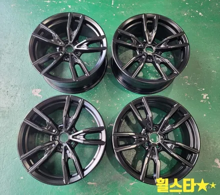 부산 휠수리 추천 | BMW M440i 순정 19인치 792M휠 블랙잭 시공 / 부산 사상 학장동