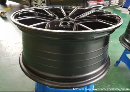 [부산휠수리][부산휠복원]BMW 520d 18인치 순정휠 다이아몬드컷팅 시공 휠복원 휠수리 휠도색비용_wheelsta / 부산 사상 학장동