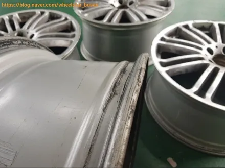 [부산 휠복원][부산 휠도색]벤츠 S500 19인치 순정휠 하이퍼블랙 시공   휠복원 휠수리 휠도색비용 _wheelstar / 부산 사상 학장동