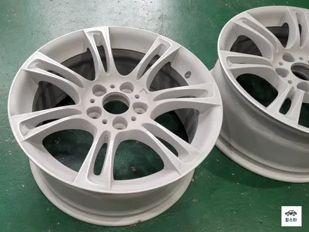 [[부산 휠복원][부산 휠도색][부산 휠수리]]BMW f10 535i 순정휠 18인치 블랙 휠복원시공[부산휠수리 부산휠복원 부산휠도색비용]_wheelstar / 부산 사상 학장동