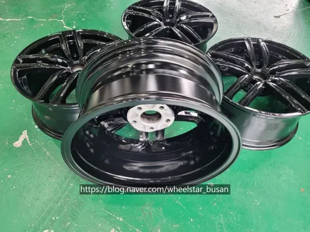 [블랙유광][부산 휠복원][부산 휠도색]BMW 미니쿠퍼 ATS휠 17인치 블랙유광시공[부산휠도색 부산휠복원 부산휠수리비용]_wheelstar / 부산 사상 학장동