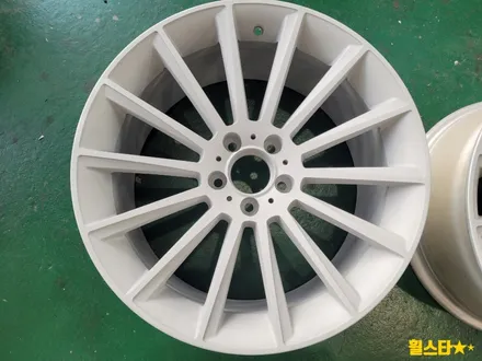부산 휠복원 전문 휠스타 | 벤츠 E300 W213 19인치 마차스타일 카피휠 블랙에디션 작업건 / 부산 사상 학장동