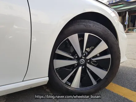[[부산 휠도색][부산 휠수리]]닛산 알티마 17인치 순정휠 블랙다이아몬드컷팅시공 휠복원 휠수리휠도색비용 _wheelstar / 부산 사상 학장동