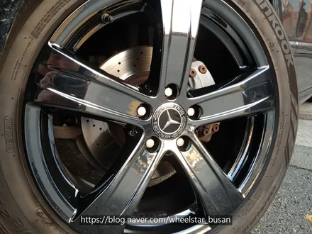 [[부산 휠수리][부산 휠도색]]벤츠 S350 18인치 순정휠 블랙크롬 시공 휠복원 휠수리휠도색비용 _wheelstar / 부산 사상 학장동