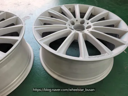 [부산휠도색][부산휠수리]벤츠S350d 20인치 마차휠 블랙 다이아몬드컷팅 시공 휠복원 휠수리휠도색비용 _wheelstar / 부산 사상 학장동