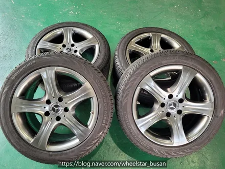 [[부산 휠수리][부산 휠도색]]벤츠 E220d W212 17인치 순정휠 고스트실버 시공 휠복원 휠수리휠도색비용 _wheelstar / 부산 사상 학장동