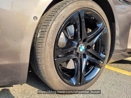 [[부산 휠복원][부산 휠수리]]BMW 640d 19인치 순정휠 블랙유광시공 휠복원 휠수리휠도색비용 _wheelstar / 부산 사상 학장동