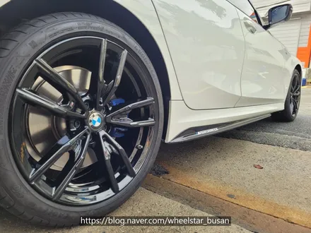 [[부산 휠복원][부산 휠수리]]BMW 340i G20 792M 19인치 순정휠 블랙유광시공 부산휠복원 부산휠수리 부산휠도색비용 _wheelstar / 부산 사상 학장동