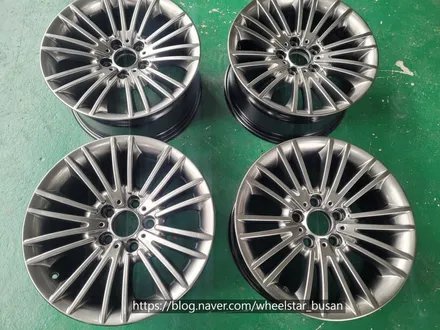 [[부산 휠도색][부산 휠수리]]BMW 520d F10 17인치 고스트실버시공 부산휠복원 부산휠수리 부산휠도색비용_wheelstar / 부산 사상 학장동