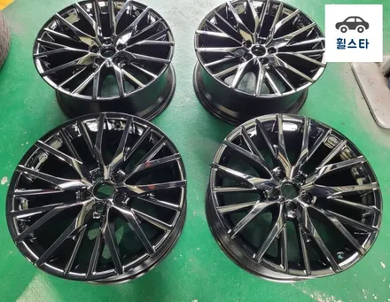 렉서스 RX 450 하이브리드 20인치 순정휠 블랙 크롬 시공 [부산휠복원 부산휠수리 부산휠도색비용]_wheelstar / 부산 사상 학장동