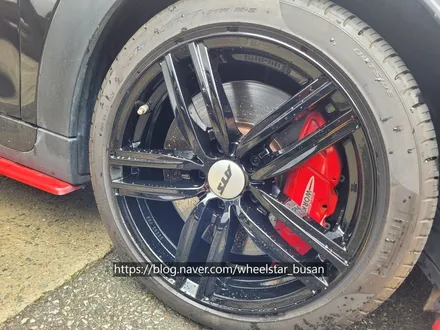 [블랙유광][부산 휠복원][부산 휠도색]BMW 미니쿠퍼 ATS휠 17인치 블랙유광시공[부산휠도색 부산휠복원 부산휠수리비용]_wheelstar / 부산 사상 학장동