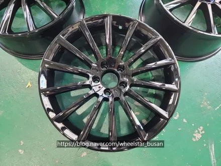 [부산 휠도색][부산 휠복원][부산 휠수리]벤츠CLS W218 순정휠19인치 블랙유광 시공[부산휠수리 부산휠복원 부산휠도색비용]_wheelstar / 부산 사상 학장동