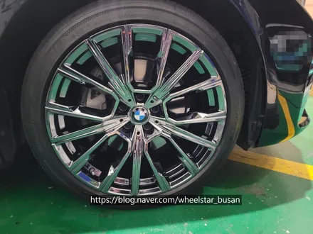 [티탄크롬][부산 휠복원][부산 휠도색]bmw 730d 817M 순정휠 20인치 티탄크롬시공[부산휠도색 부산휠복원 부산휠수리비용]_wheelstar / 부산 사상 학장동