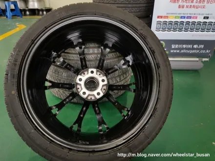 [부산휠수리][부산휠복원]BMW 520d 18인치 순정휠 다이아몬드컷팅 시공 휠복원 휠수리 휠도색비용_wheelsta / 부산 사상 학장동