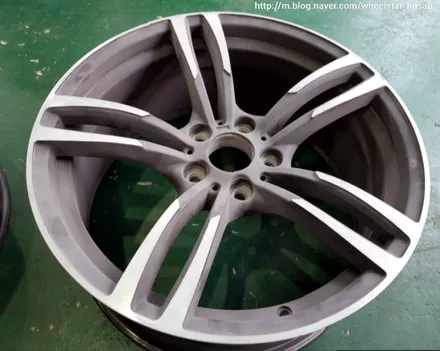 [부산 휠수리][부산 휠복원]BMW 520d F10 19인치 다이아몬드컷팅 휠복원 휠수리 휠도색비용 _wheelstar / 부산 사상 학장동