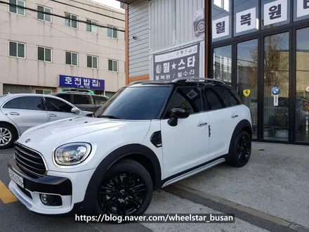 [[부산 휠도색][부산 휠수리]]BMW 미니 컨츄리맨  18인치 순정휠 블랙유광시공 휠복원 휠수 리휠도색비용 _wheelstar / 부산 사상 학장동