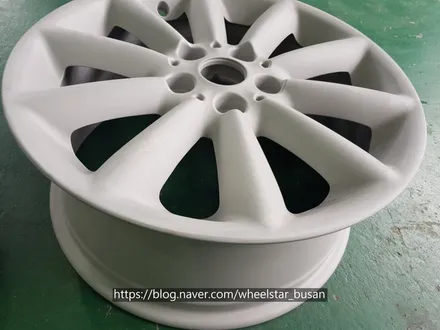 [[부산 휠복원][부산 휠도색]]BMW 미니 클럽맨 쿠퍼D 17인치 순정휠 블랙유광시공 휠복원 휠수리 휠도색비용 _wheelstar / 부산 사상 학장동
