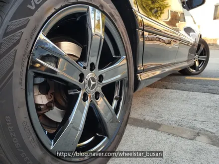 [[부산 휠수리][부산 휠도색]]벤츠 S350 18인치 순정휠 블랙크롬 시공 휠복원 휠수리휠도색비용 _wheelstar / 부산 사상 학장동