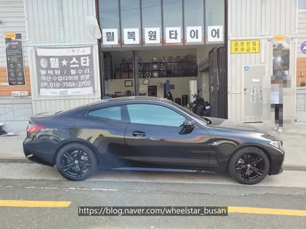 [[부산 휠도색][부산 휠수리]]BMW 420i 18인치 블랙유광시공 휠복원 휠수리 휠도색비용_wheelstar / 부산 사상 학장동