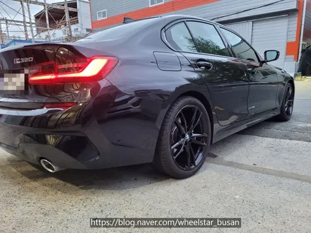[[부산 휠복원][부산 휠도색]]BMW 320d 19인치  791m 순정휠 블랙 유광시공 휠복원 휠수리휠도색비용 _wheelstar / 부산 사상 학장동