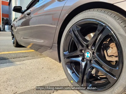 [[부산 휠복원][부산 휠수리]]BMW 640d 19인치 순정휠 블랙유광시공 휠복원 휠수리휠도색비용 _wheelstar / 부산 사상 학장동
