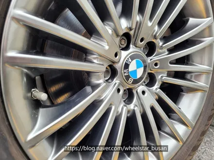 [[부산 휠도색][부산 휠수리]]BMW 520d F10 17인치 고스트실버시공 부산휠복원 부산휠수리 부산휠도색비용_wheelstar / 부산 사상 학장동