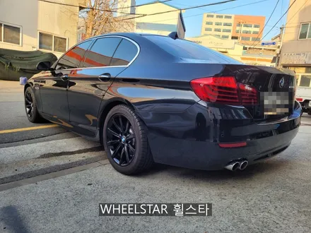 BMW F10 18인치 순정휠 블랙 하이그로시 시공 [부산휠복원 부산휠수리 부산휠도색비용]_wheelstar / 부산 사상 학장동
