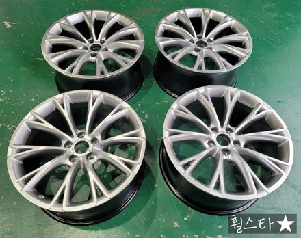 [하이퍼블랙][부산 휠복원][부산 휠도색]아우디 A8L 순정휠 19인치 하이퍼블랙시공[부산휠도색 부산휠복원 부산휠수리비용]_wheelstar / 부산 사상 학장동