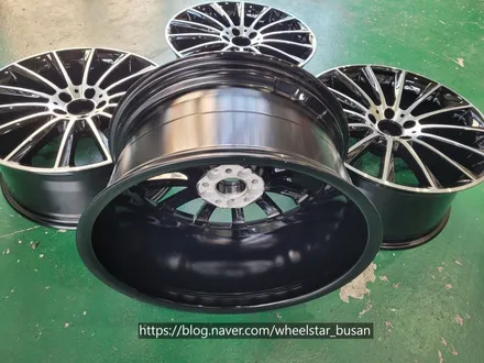 [다이아몬드컷팅][부산 휠복원][부산 휠도색]벤츠S350d  W222 순정휠 20인치 마차휠 블랙 다이아몬드컷팅 시공[부산휠수리 부산휠복원 부산휠도색비용]_wheelstar / 부산 사상 학장동