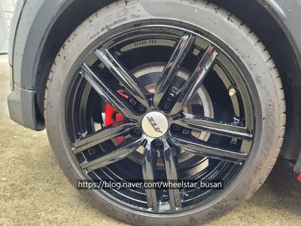 [블랙유광][부산 휠복원][부산 휠도색]BMW 미니쿠퍼 ATS휠 17인치 블랙유광시공[부산휠도색 부산휠복원 부산휠수리비용]_wheelstar / 부산 사상 학장동