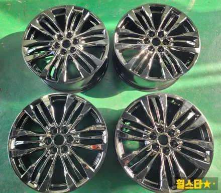 캐딜락 XT5 20인치 순정휠 티탄크롬 시공후기 | 부산 휠복원 전문 휠스타 / 부산 사상 학장동