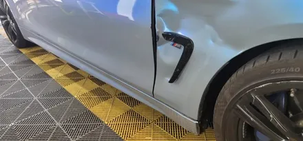 대구 사고차량랩핑제거 bmw 4시리즈 랩핑부분제거 / 대구 동구