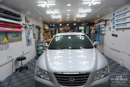 NF쏘나타 썬팅제거 재시공 (칼트윈 디텍 오로라) 부산 창원 진해 용원 신항 진례 지사동 화전동 썬팅 랩핑 PPF 위드랩 / 부산 강서구, 김해, 창원
