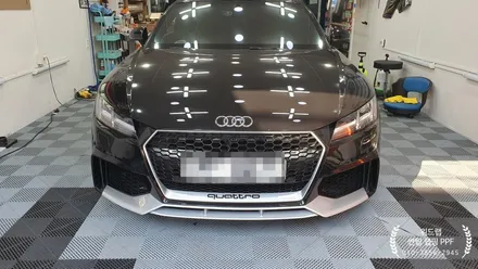 아우디 ㅜㅜ No! 아우디 TT 프론트 카본 랩핑 시공(3M 4D 카본랩핑지)부산 경남 창원 하단 신평 장림 다대포 녹산 오션시티 랩핑 맛집 위드랩 / 부산 강서 신호동