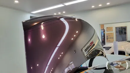 PPF 위에 랩핑 ? E63 AMG 전체 랩핑 시공(AX 젠션 퍼플 AX gentian purple)진해 안골랩핑 부산 사하구 장림 신평 다대포  랩핑 맛집 위드랩 / 부산 강서구, 김해, 창원