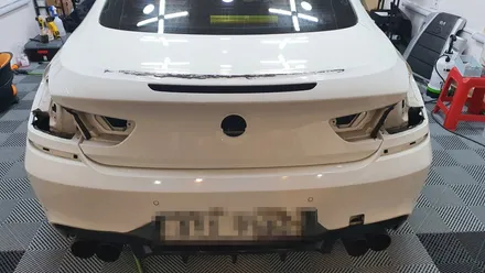BMW M6 전체랩핑 제거+ 재작업 1탄(택랩 글로스 그린블랙 실크)명지 신호동 랩핑 국제신도시 용원 썬팅 PPF 위드랩 / 부산 강서 신호동