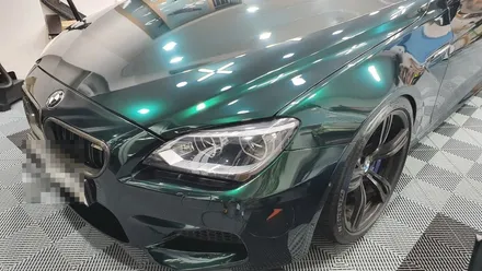 BMW M6 전체 랩핑 2탄(택랩 글로스 그린블랙 실크)신호동 명지 랩핑 국제신도시 용원 썬팅 PPF 위드랩 / 부산 강서 신호동