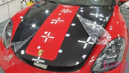 컨셉명:데드풀! 포르쉐 718 박스터 GTS 포인트 랩핑 시공!(3M 2080 유광블랙, 나이프리스)부산 경남 창원 명지 다대포 신평 장림 용원 진영 랩핑 썬팅 PPF 맛집 위드랩 / 부산 강서 신호동