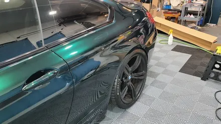 BMW M6 전체 랩핑 2탄(택랩 글로스 그린블랙 실크)신호동 명지 랩핑 국제신도시 용원 썬팅 PPF 위드랩 / 부산 강서 신호동